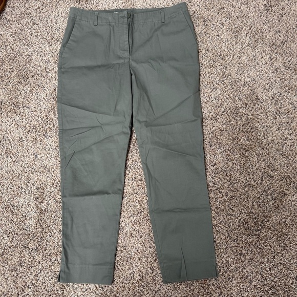 Talbots Pants - Talbots Green Chino Pants Straight Leg
